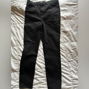 High Waisted Black American Eagle Skinny Jeans